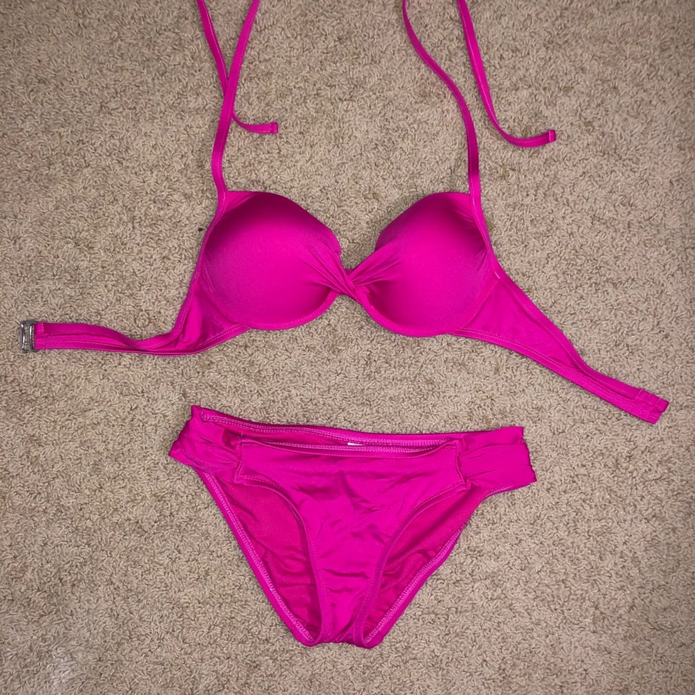 Fuchsia pink bikini size S